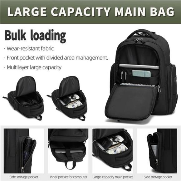 Wotony Tactical Backpack 30L Military Hiking Survival Gear MOLLE Bag Men - Picture 5 of 7